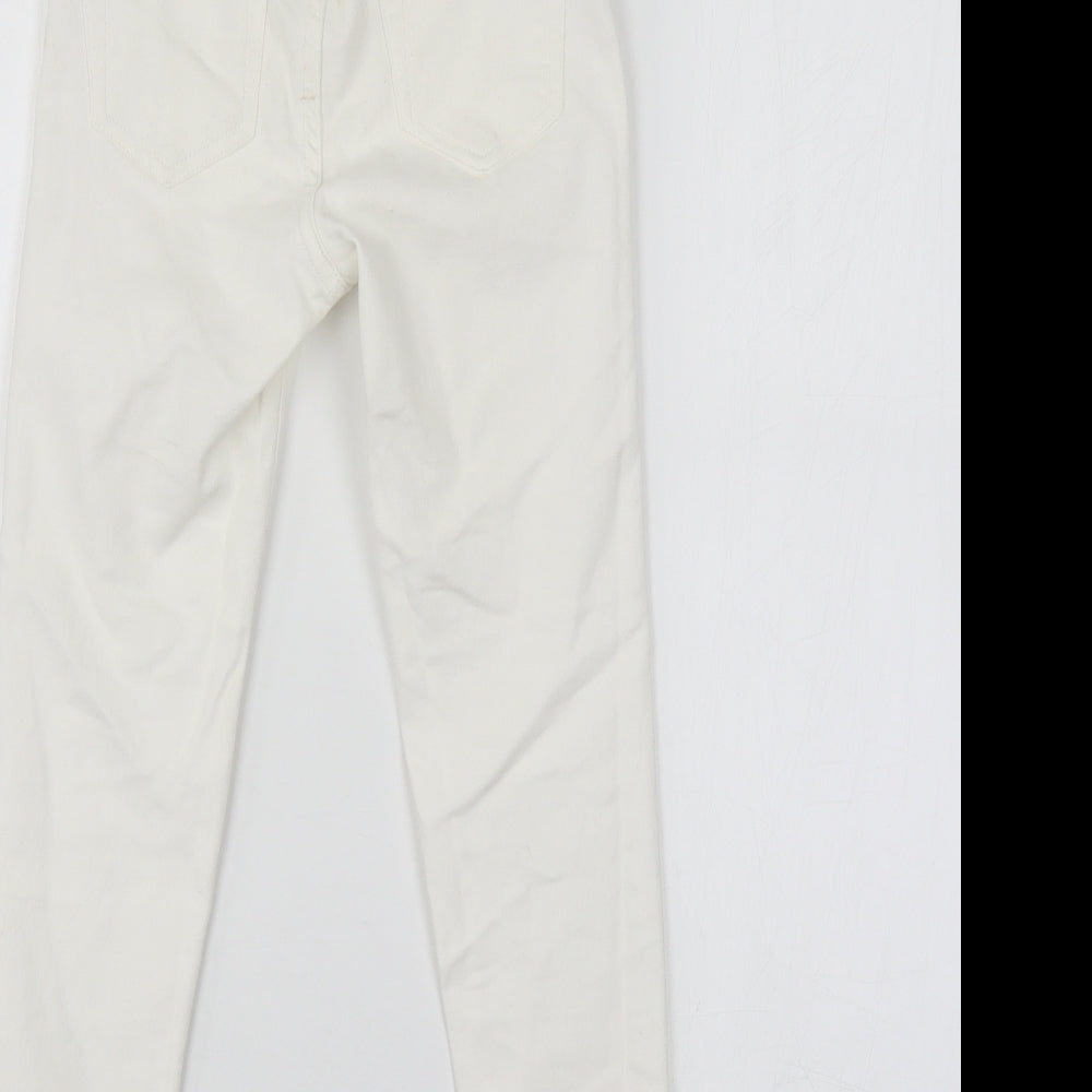 Miss E-Vie Girls White  Denim Jegging Jeans Size 8 Years