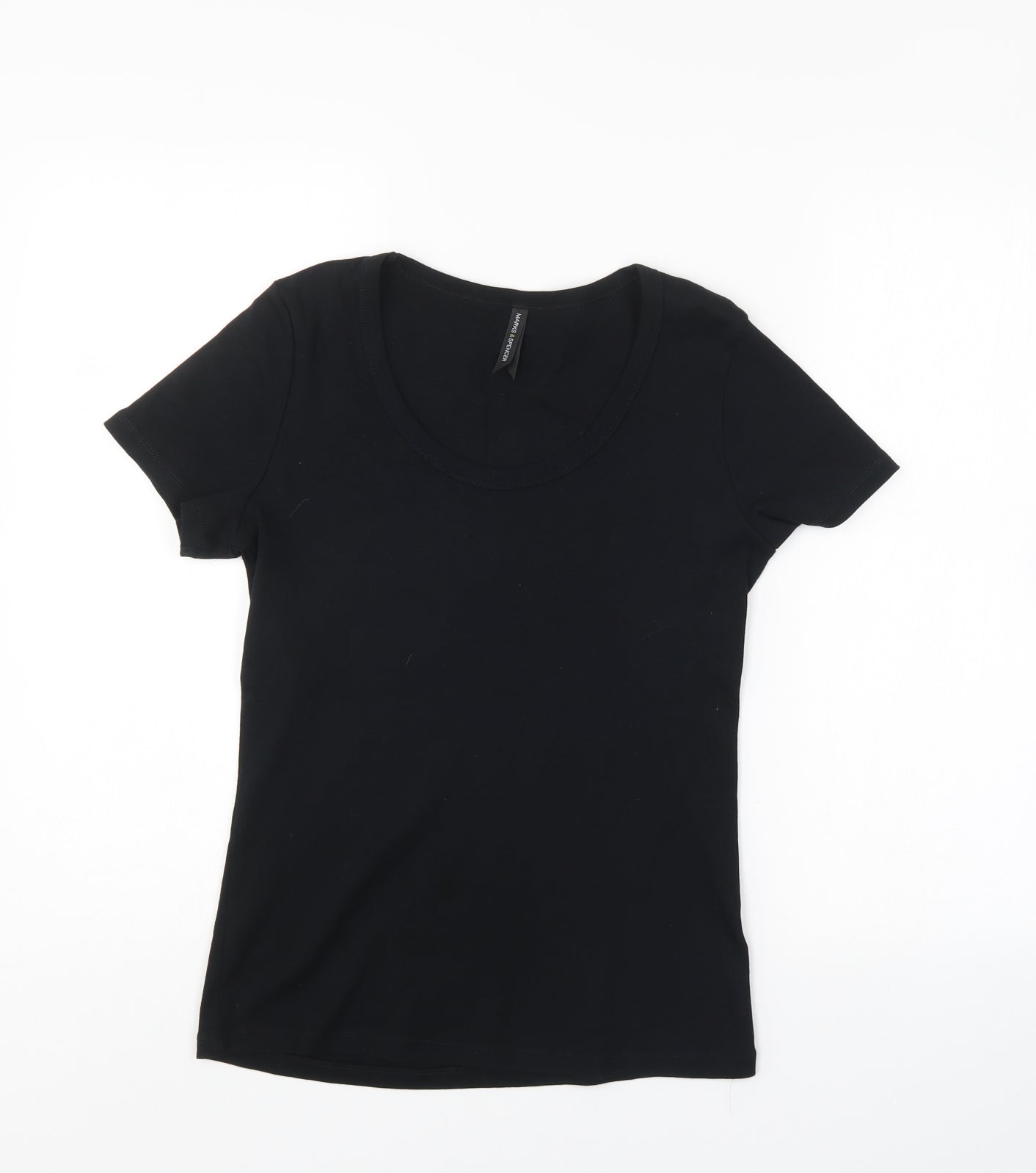Marks and Spencer Womens Black   Basic T-Shirt Size 16
