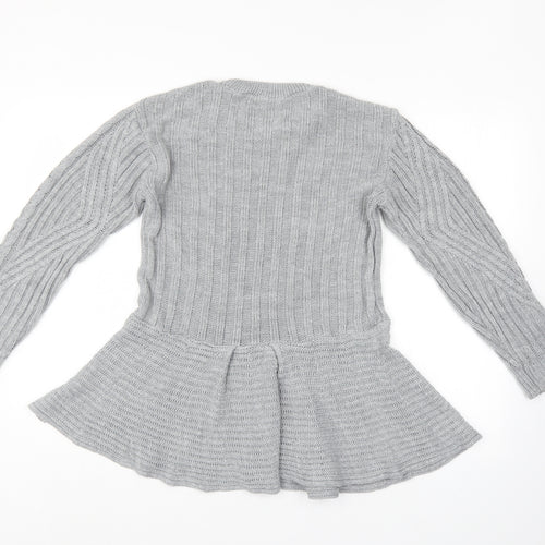 Missi Womens Grey   Tunic Jumper Size M