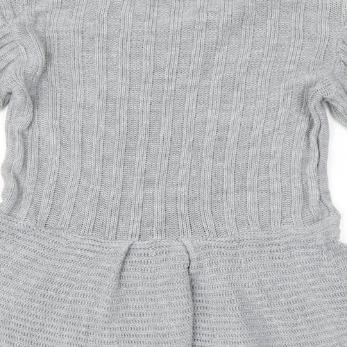 Missi Womens Grey   Tunic Jumper Size M