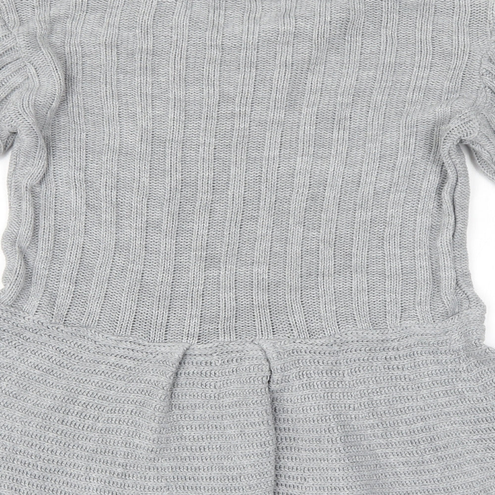 Missi Womens Grey   Tunic Jumper Size M