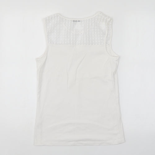 TU Womens White   Basic Tank Size 12