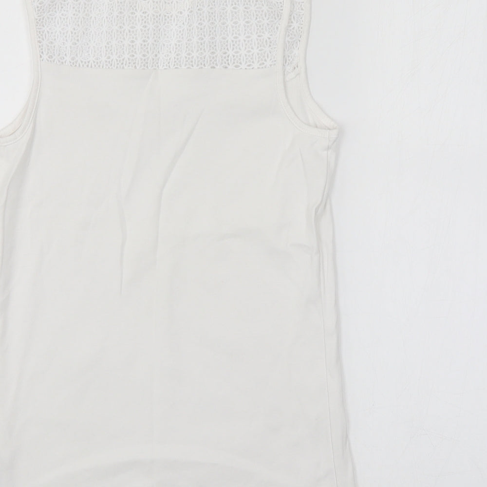 TU Womens White   Basic Tank Size 12