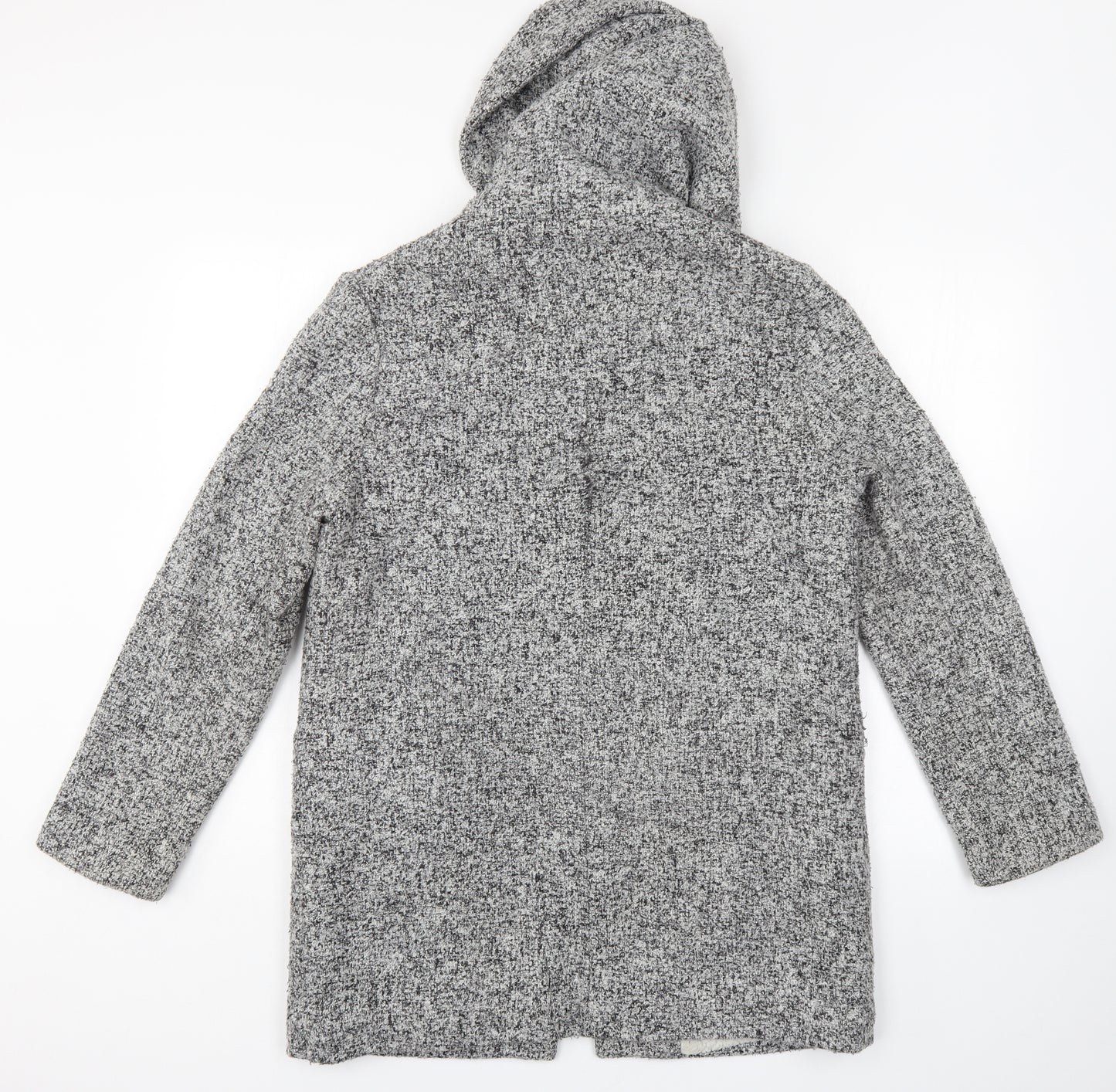 New Look Womens Grey   Overcoat Coat Size 10