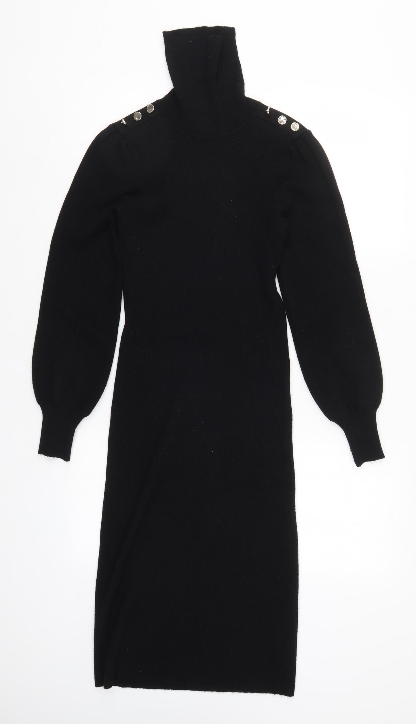 F&F Womens Black   Jumper Dress  Size 10
