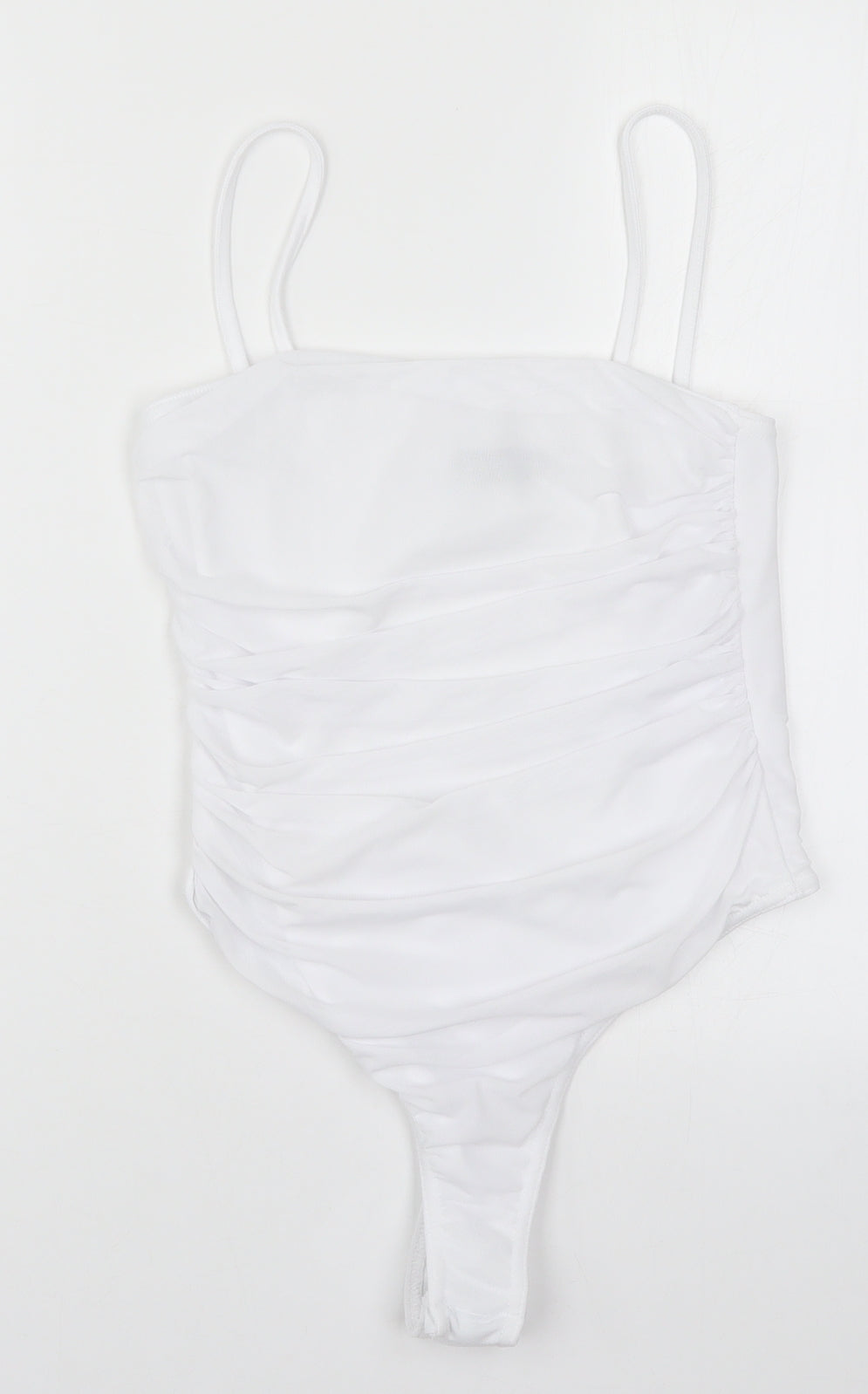 PRETTYLITTLETHING Womens White   Bodysuit One-Piece Size 10