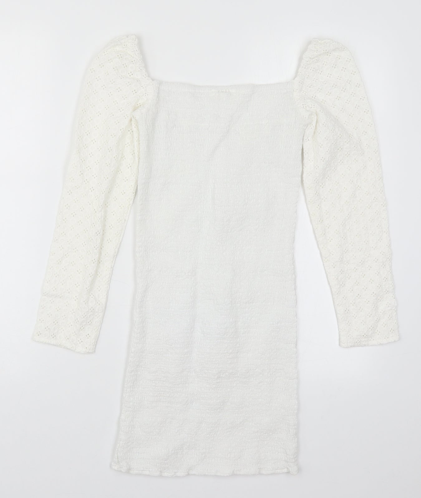 Missguided Womens White   Bodycon  Size 8