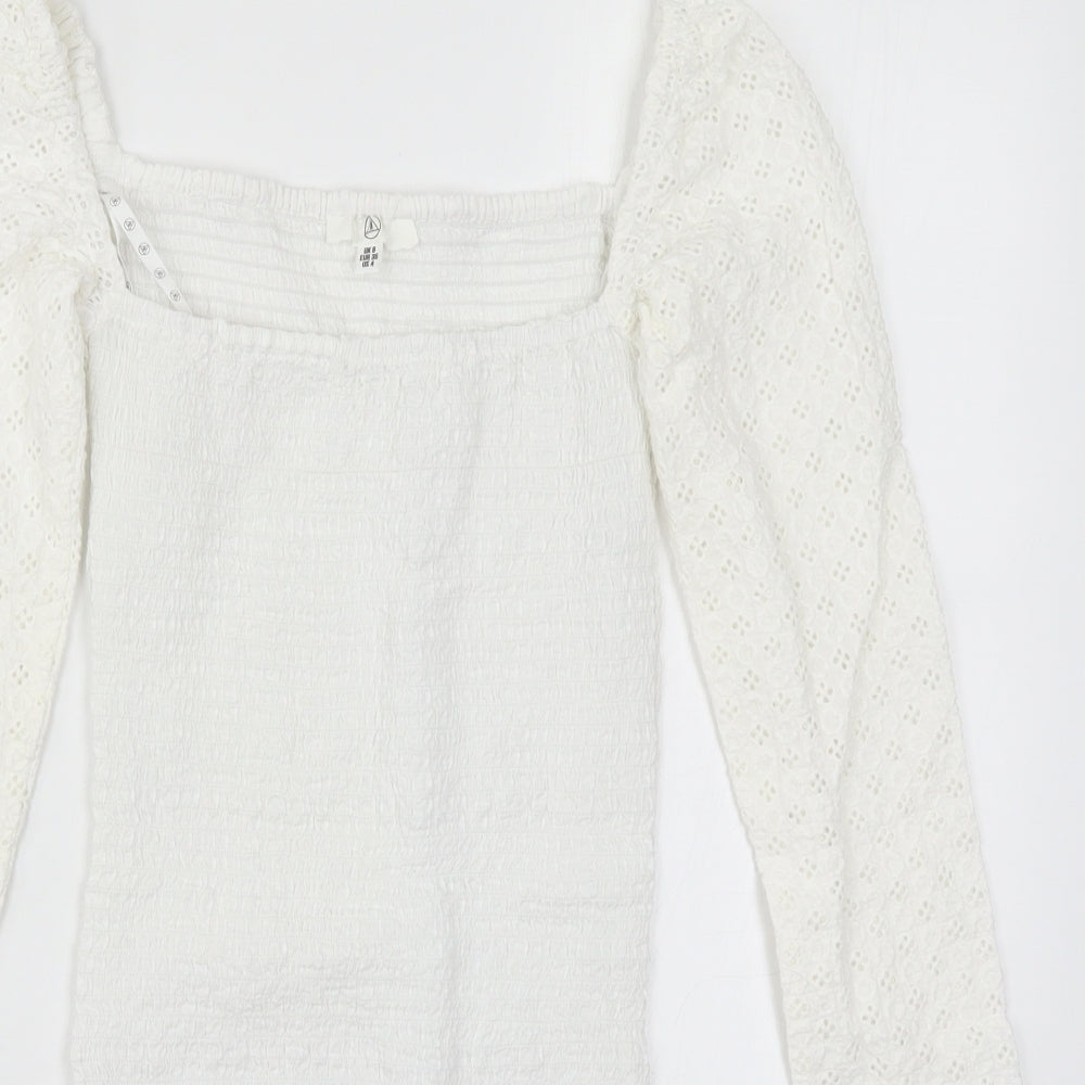 Missguided Womens White   Bodycon  Size 8