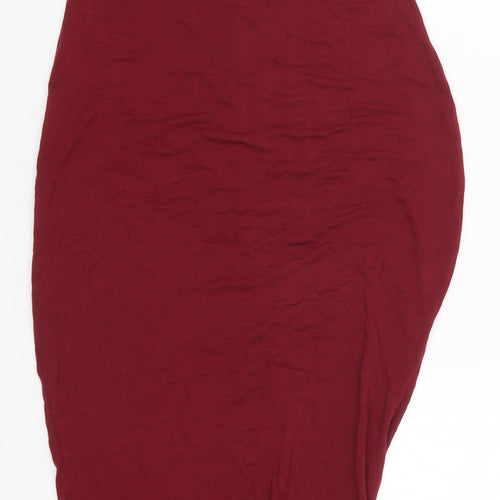 Boohoo Womens Red   Bodycon  Size 10