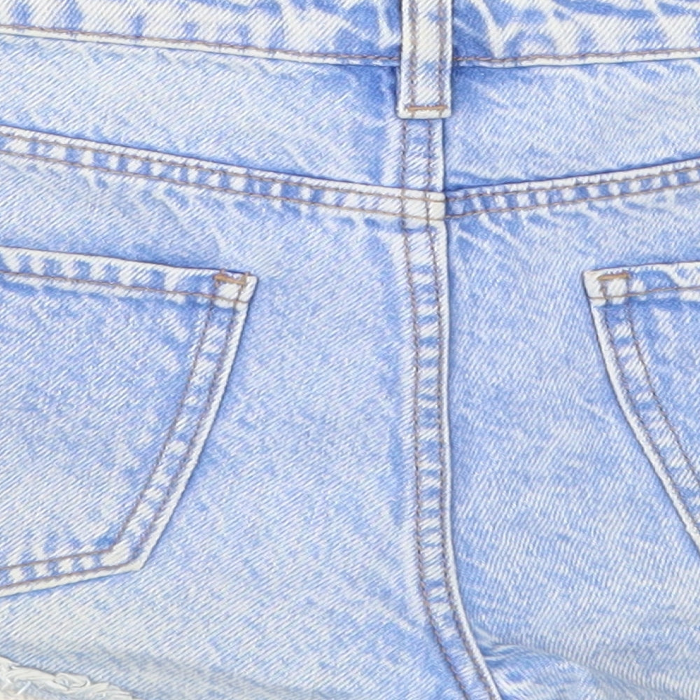 New Look Womens Blue  Denim Hot Pants Shorts Size 12