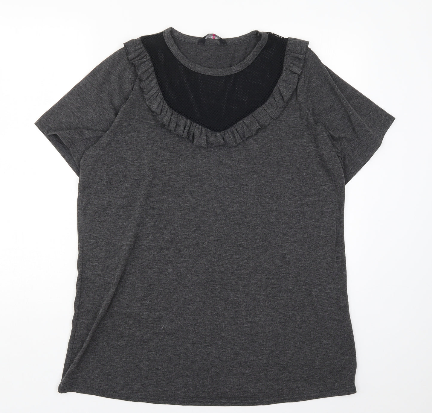 Yours Womens Grey   Basic T-Shirt Size 16