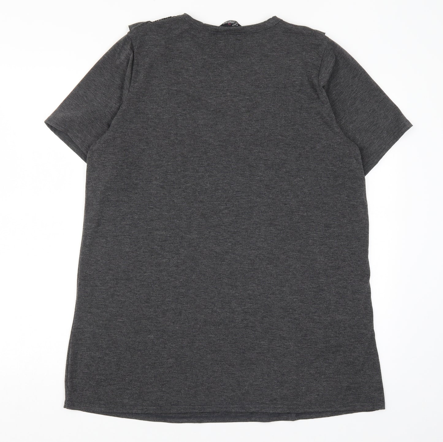 Yours Womens Grey   Basic T-Shirt Size 16