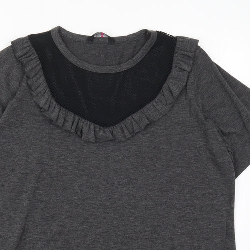 Yours Womens Grey   Basic T-Shirt Size 16