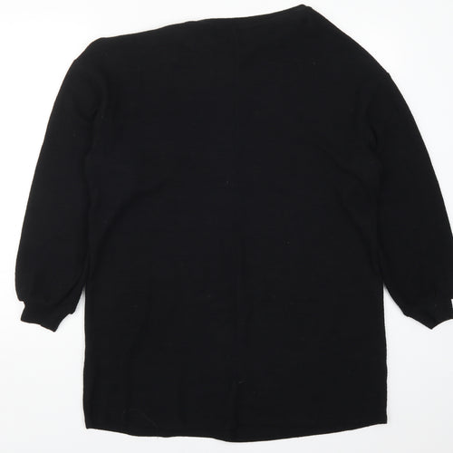 Yours Womens Black  Knit Pullover Jumper Size 16  - Stars
