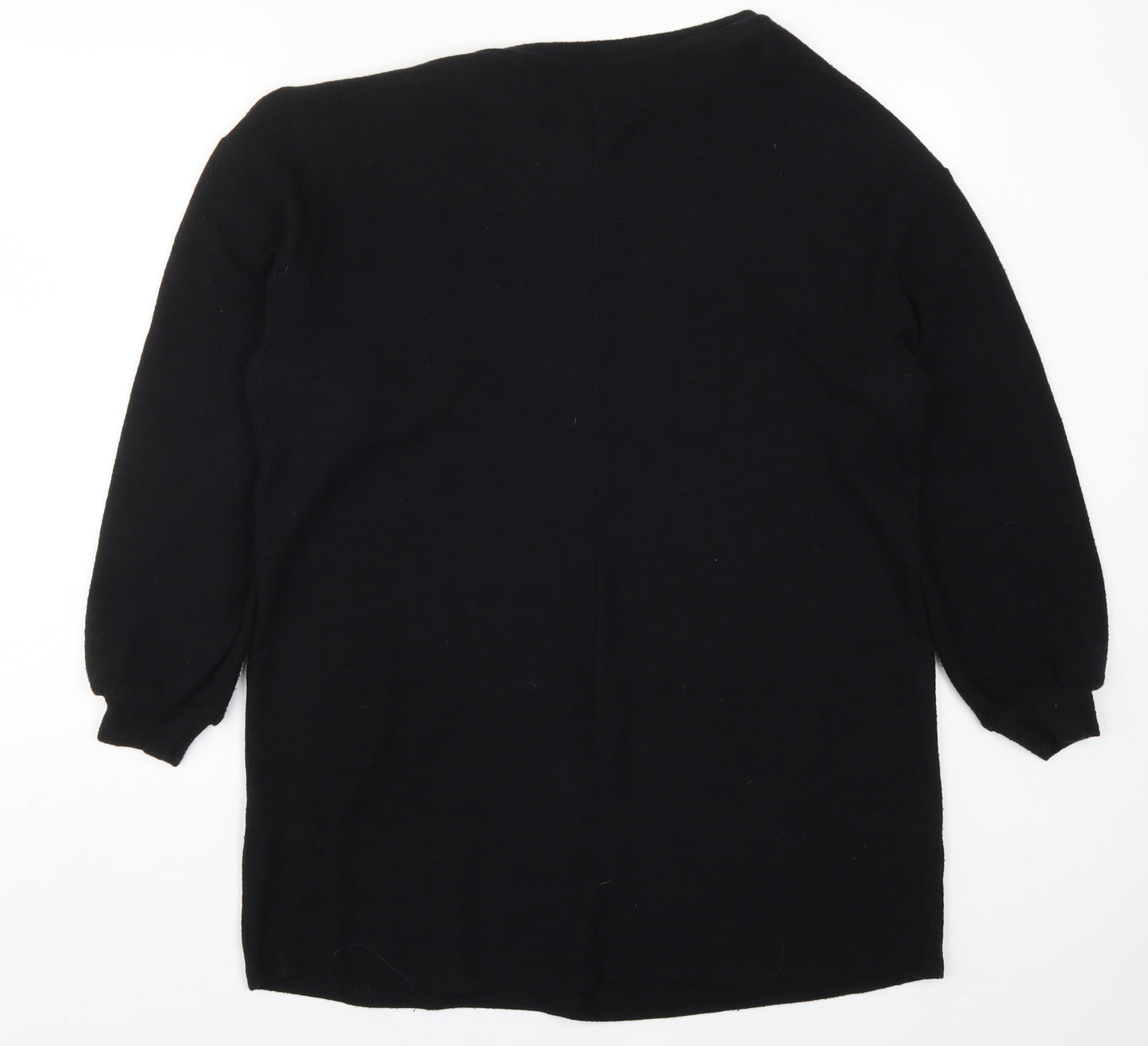 Yours Womens Black  Knit Pullover Jumper Size 16  - Stars