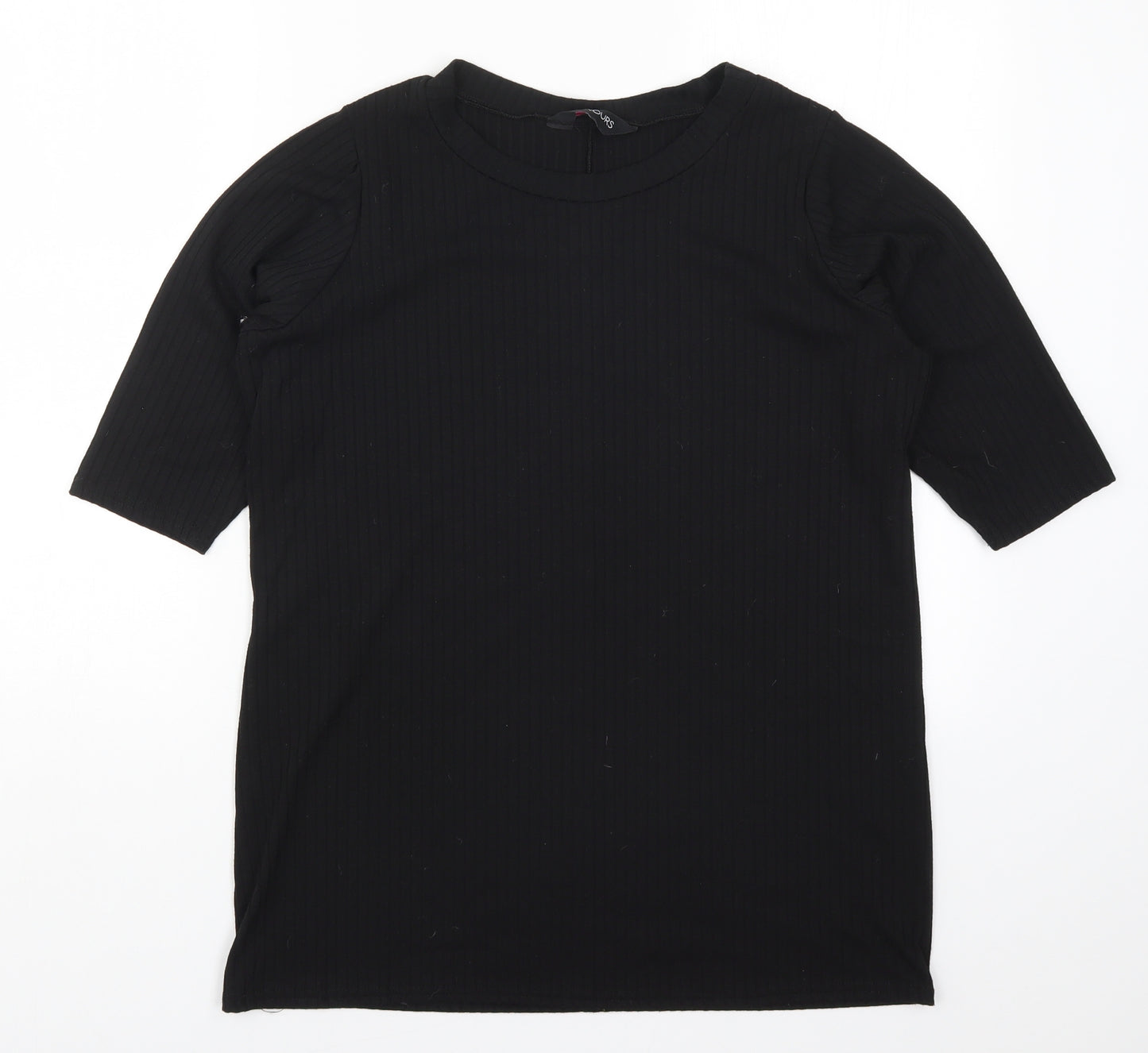 Yours Womens Black   Basic T-Shirt Size 16