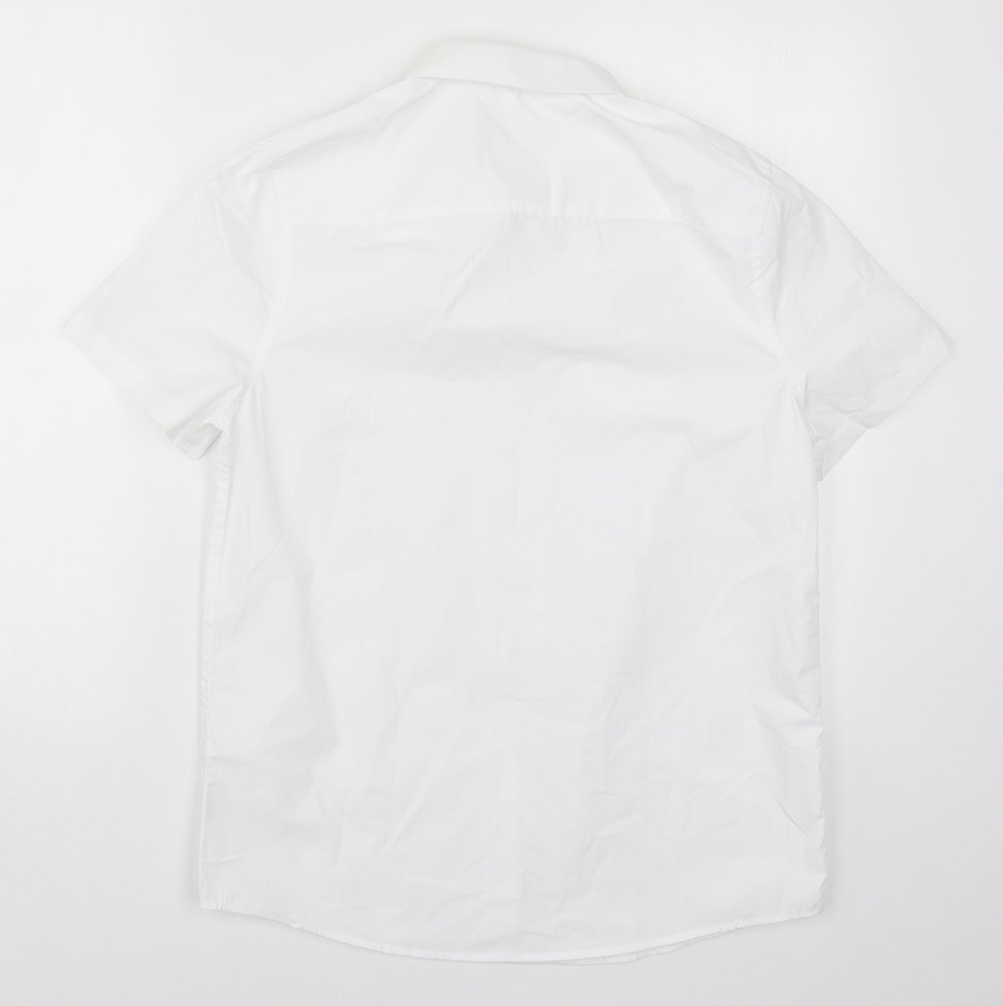 F&F Boys White   Basic Dress Shirt Size 13-14 Years