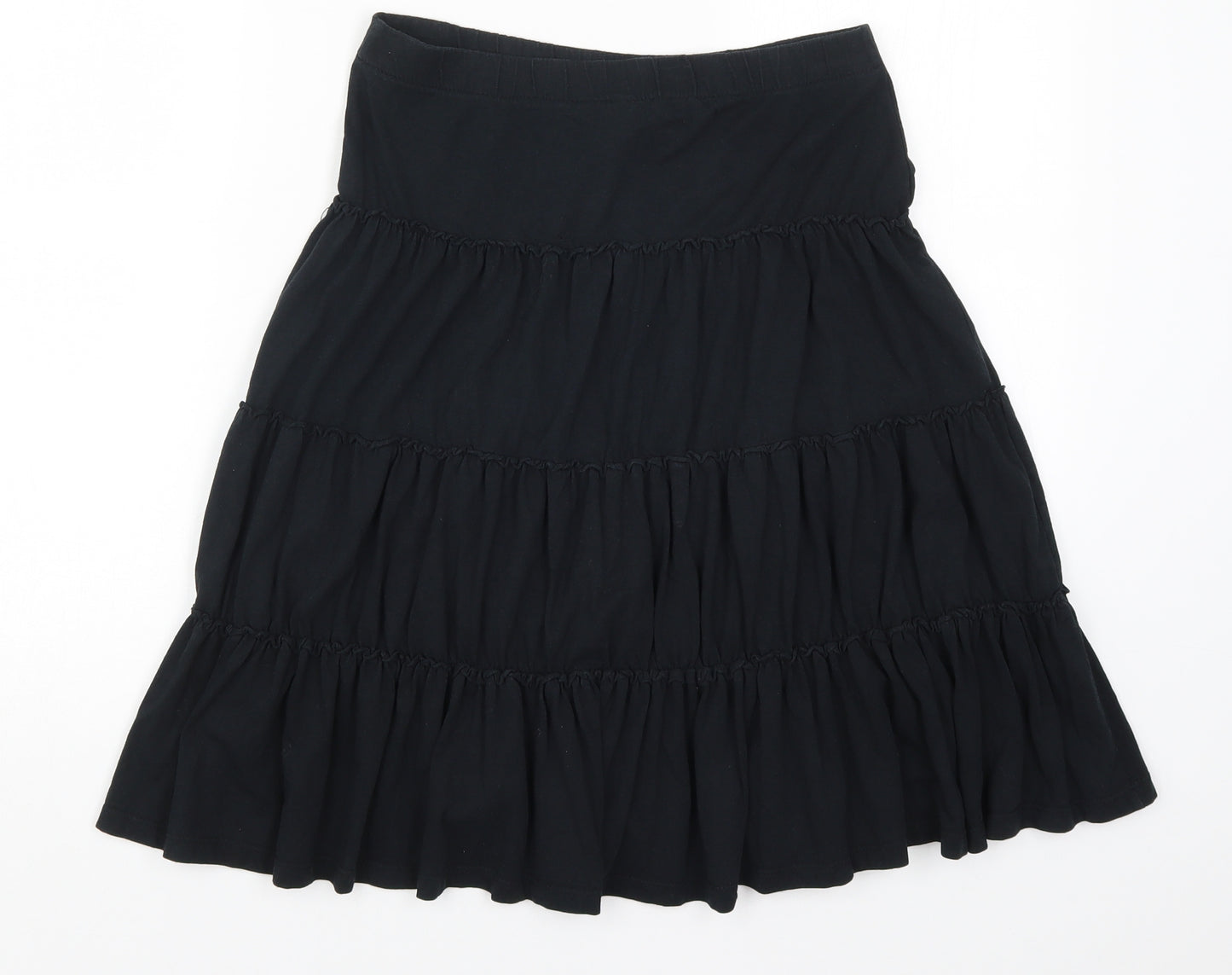 Preworn Womens Black   Swing Skirt Size 6