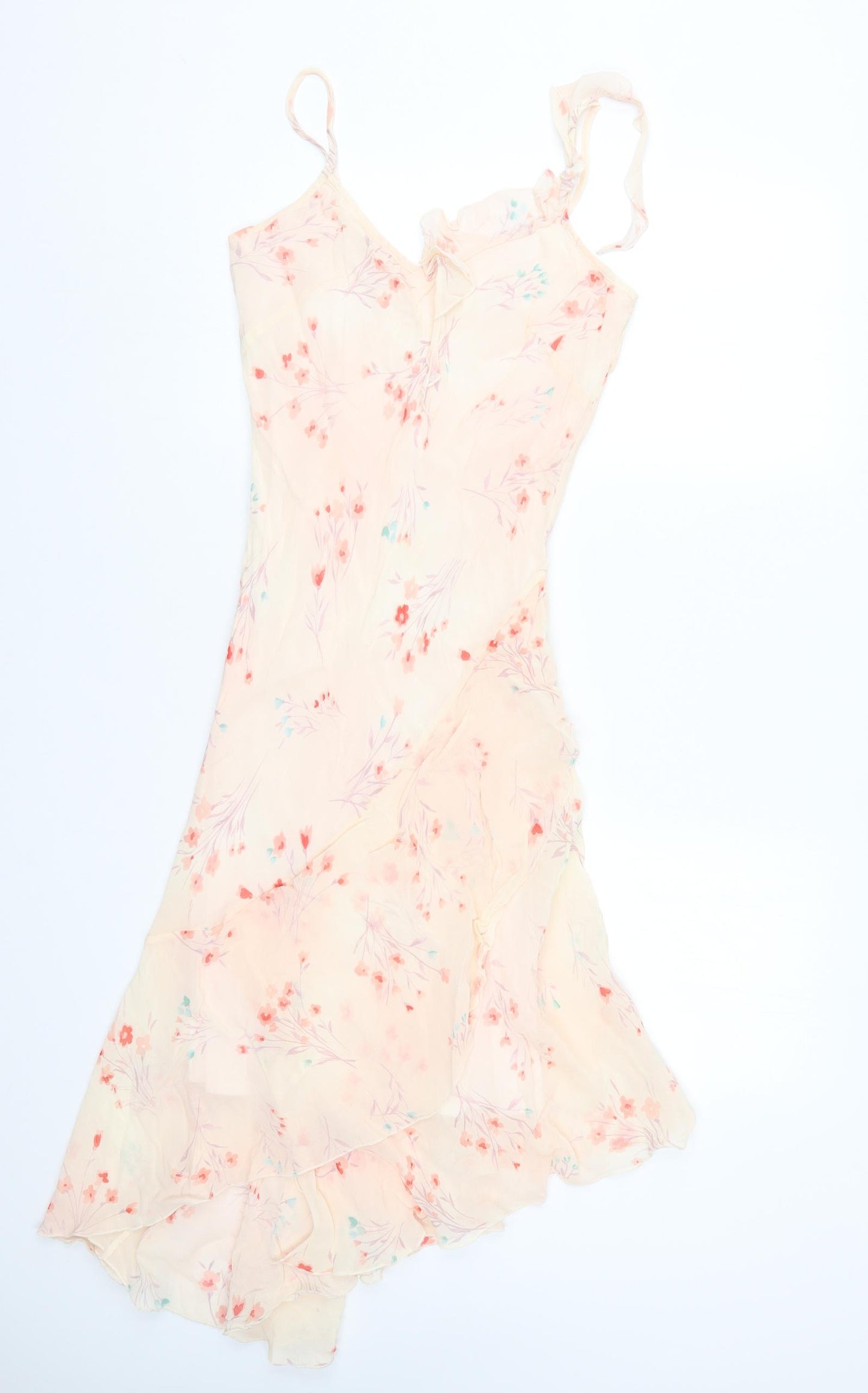New Look Womens Pink Floral  A-Line  Size 10