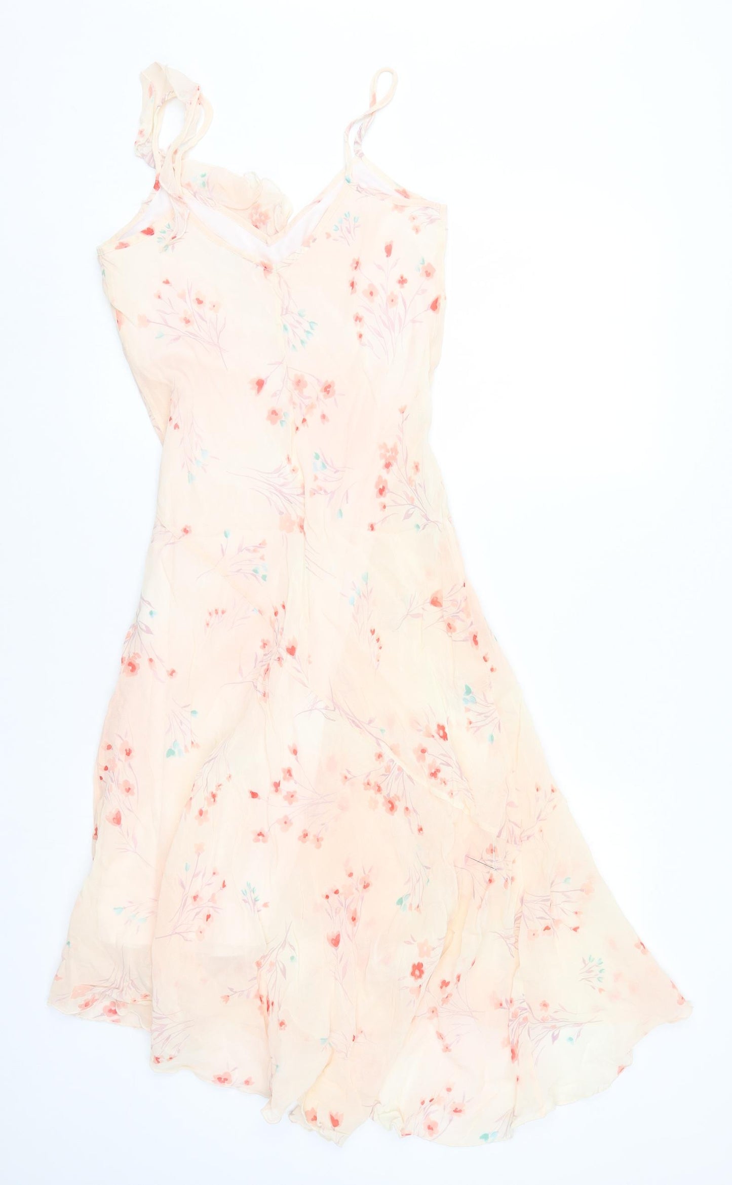 New Look Womens Pink Floral  A-Line  Size 10