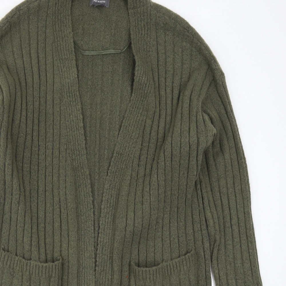 Primark Womens Green  Knit Cardigan Jumper Size 14