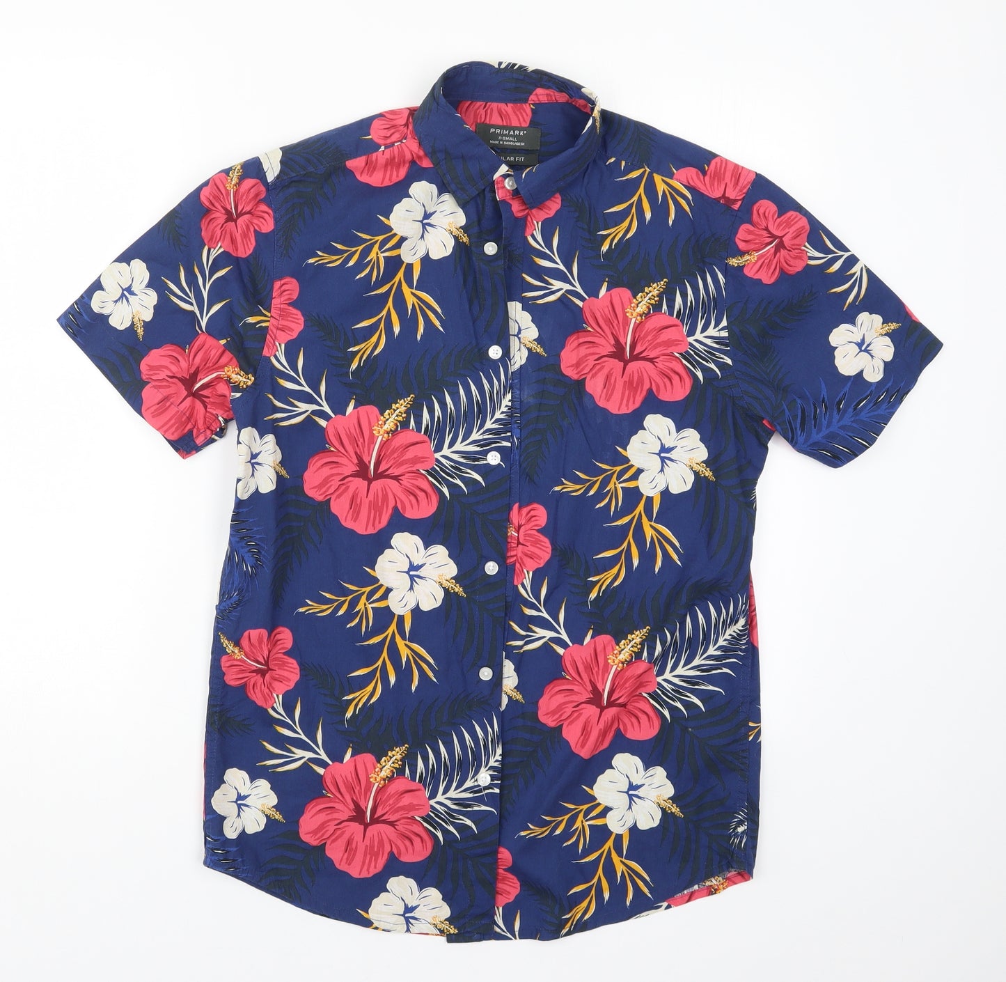 Primark Mens Multicoloured Floral   Button-Up Size XS