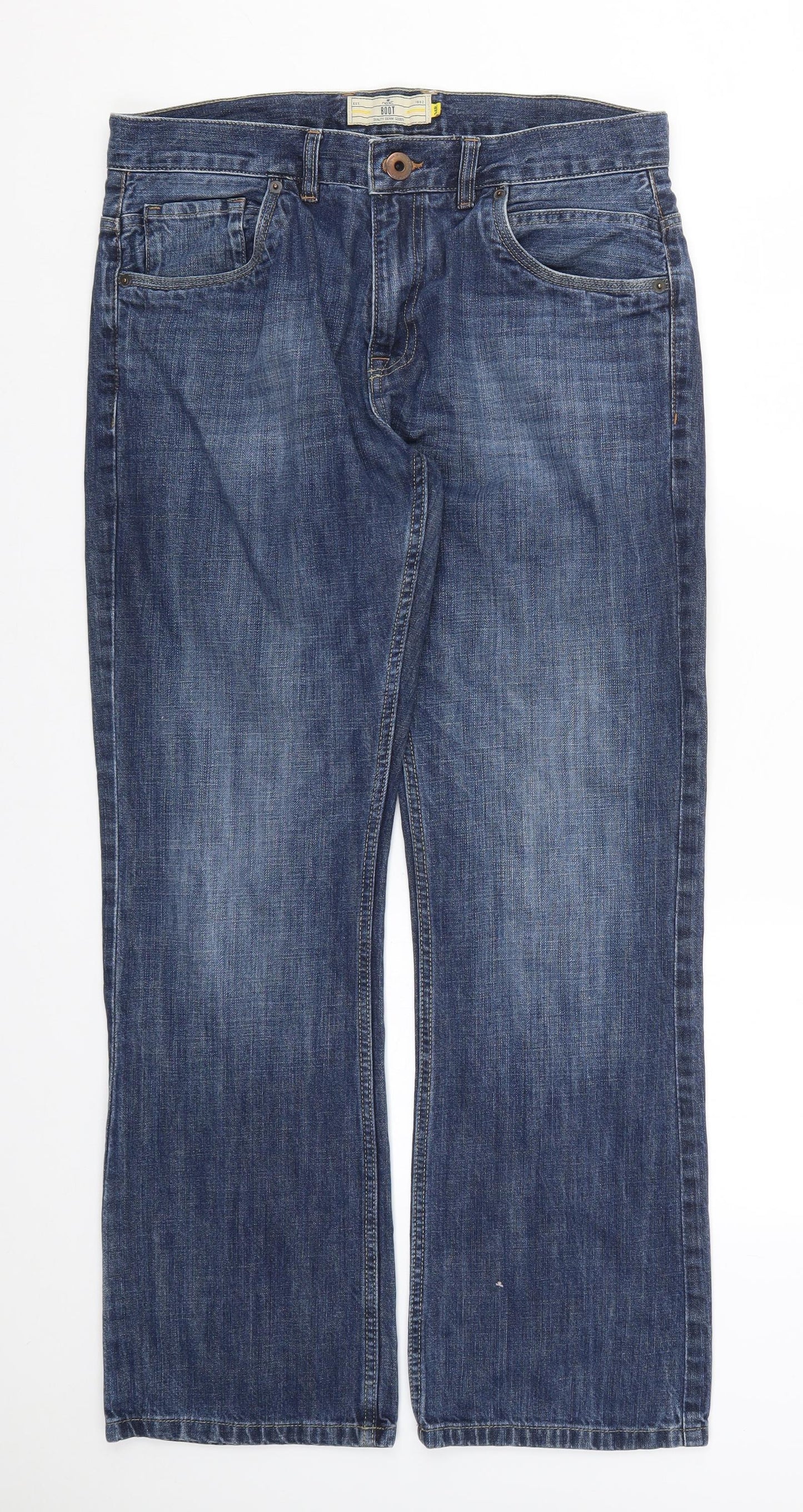 NEXT Mens Blue  Denim Straight Jeans Size 34 L30 in