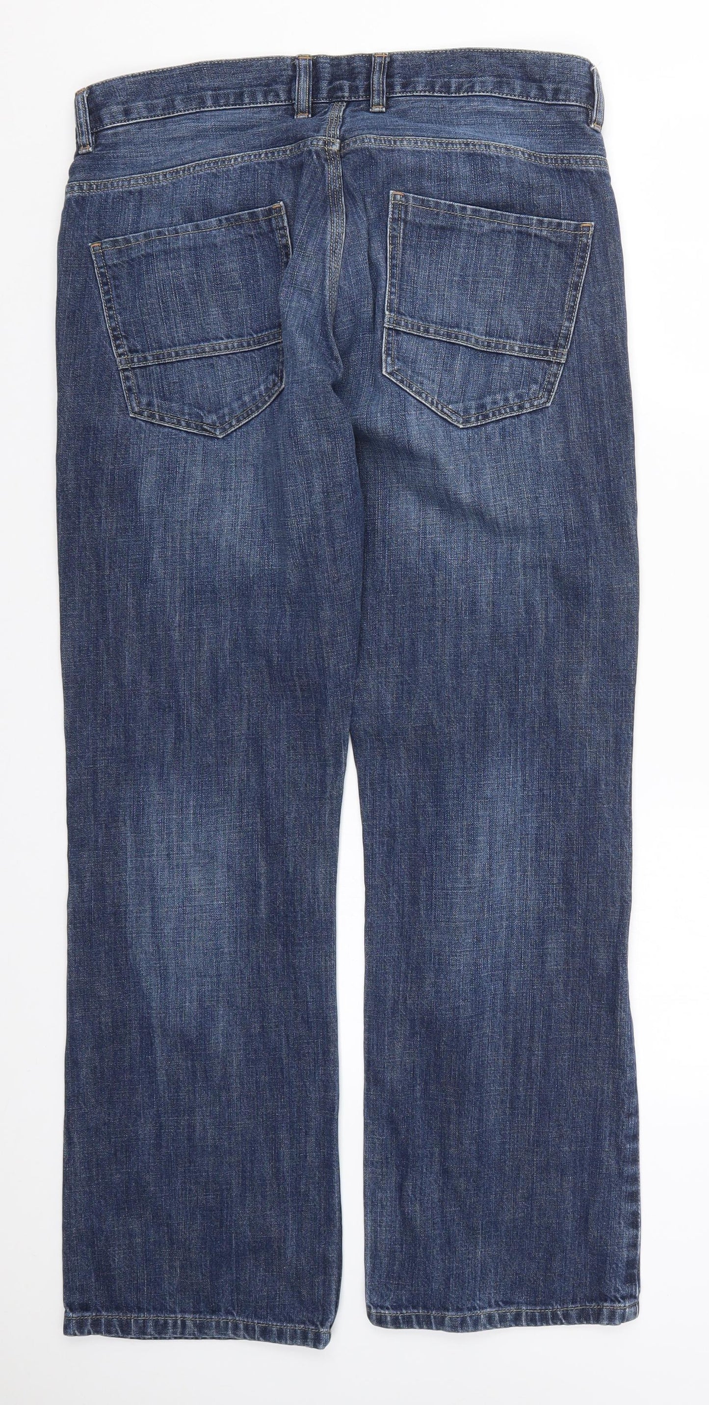 NEXT Mens Blue  Denim Straight Jeans Size 34 L30 in