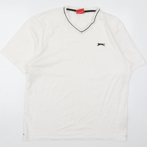 Slazenger Mens White    T-Shirt Size L