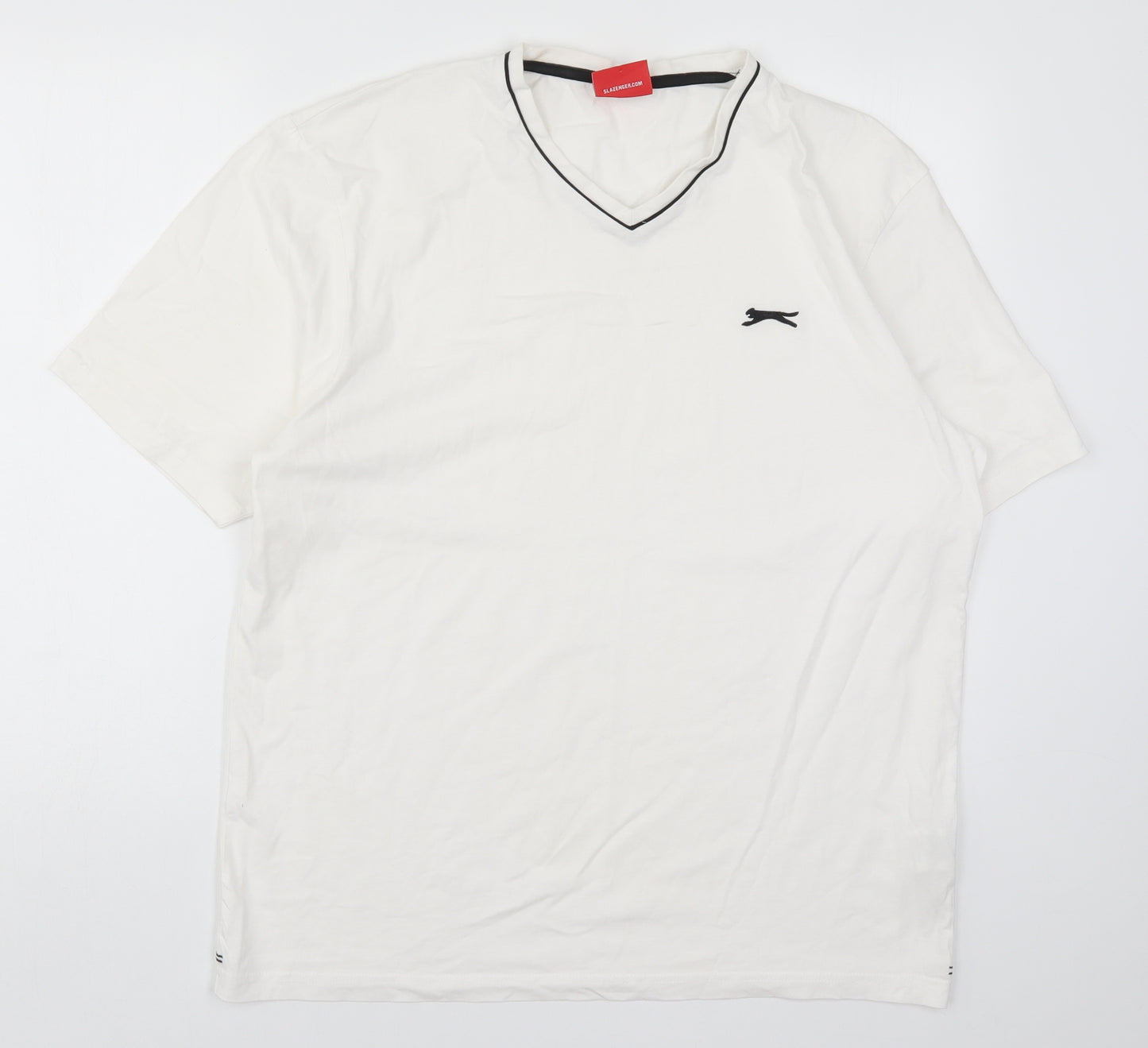 Slazenger Mens White    T-Shirt Size L