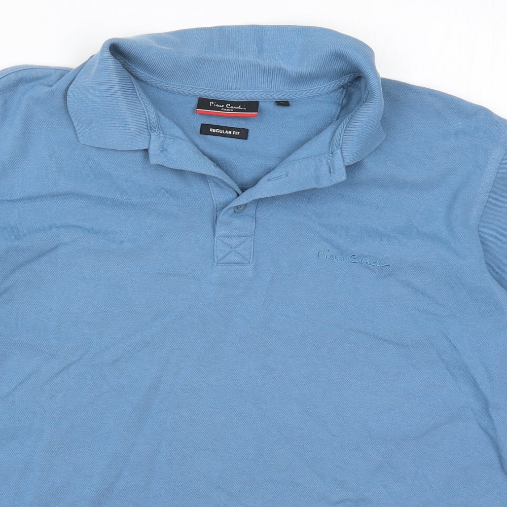 Pierre Cardin Mens Blue    Polo Size L