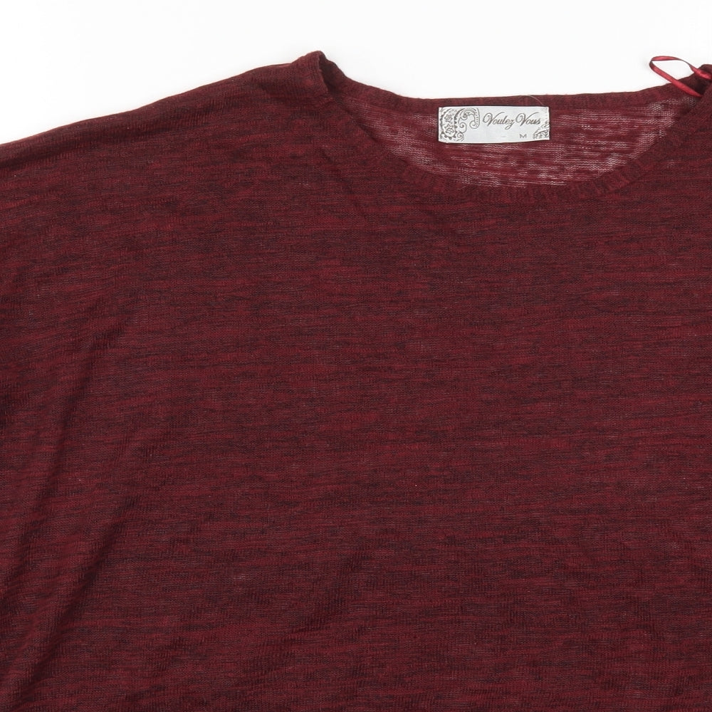 Vouley Vous Womens Red   Basic T-Shirt Size M