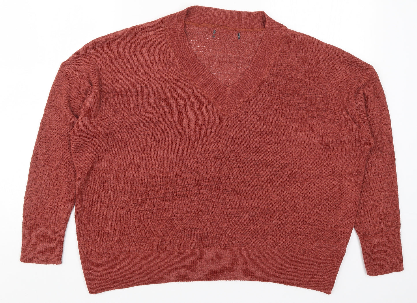 Primark Womens Red  Knit Pullover Jumper Size 10