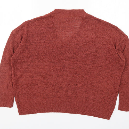 Primark Womens Red  Knit Pullover Jumper Size 10