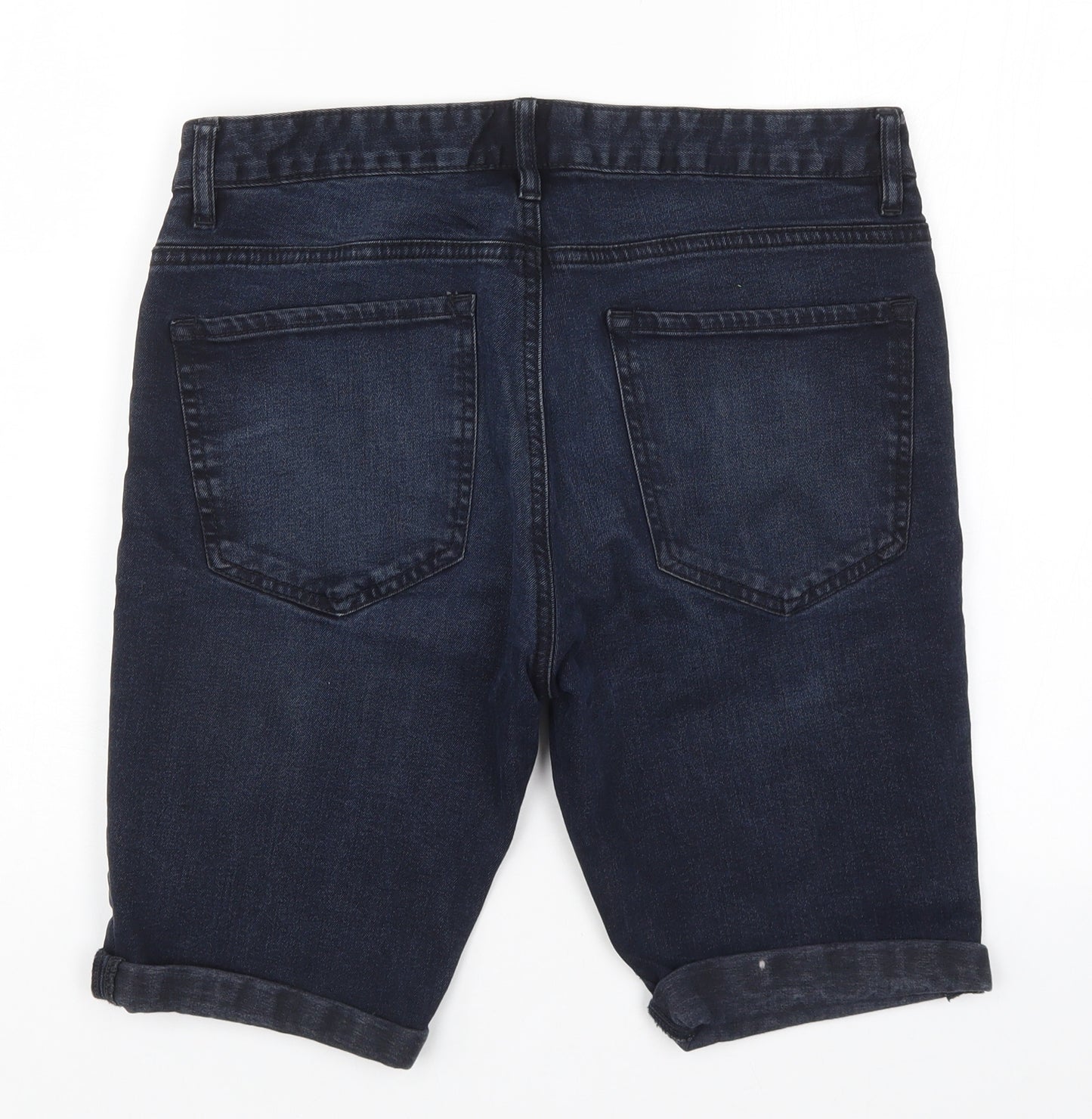 NEXT Mens Blue  Denim Bermuda Shorts Size 32