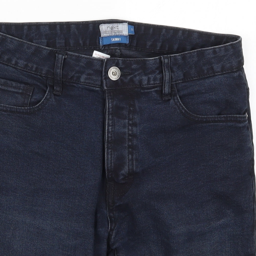 NEXT Mens Blue  Denim Bermuda Shorts Size 32