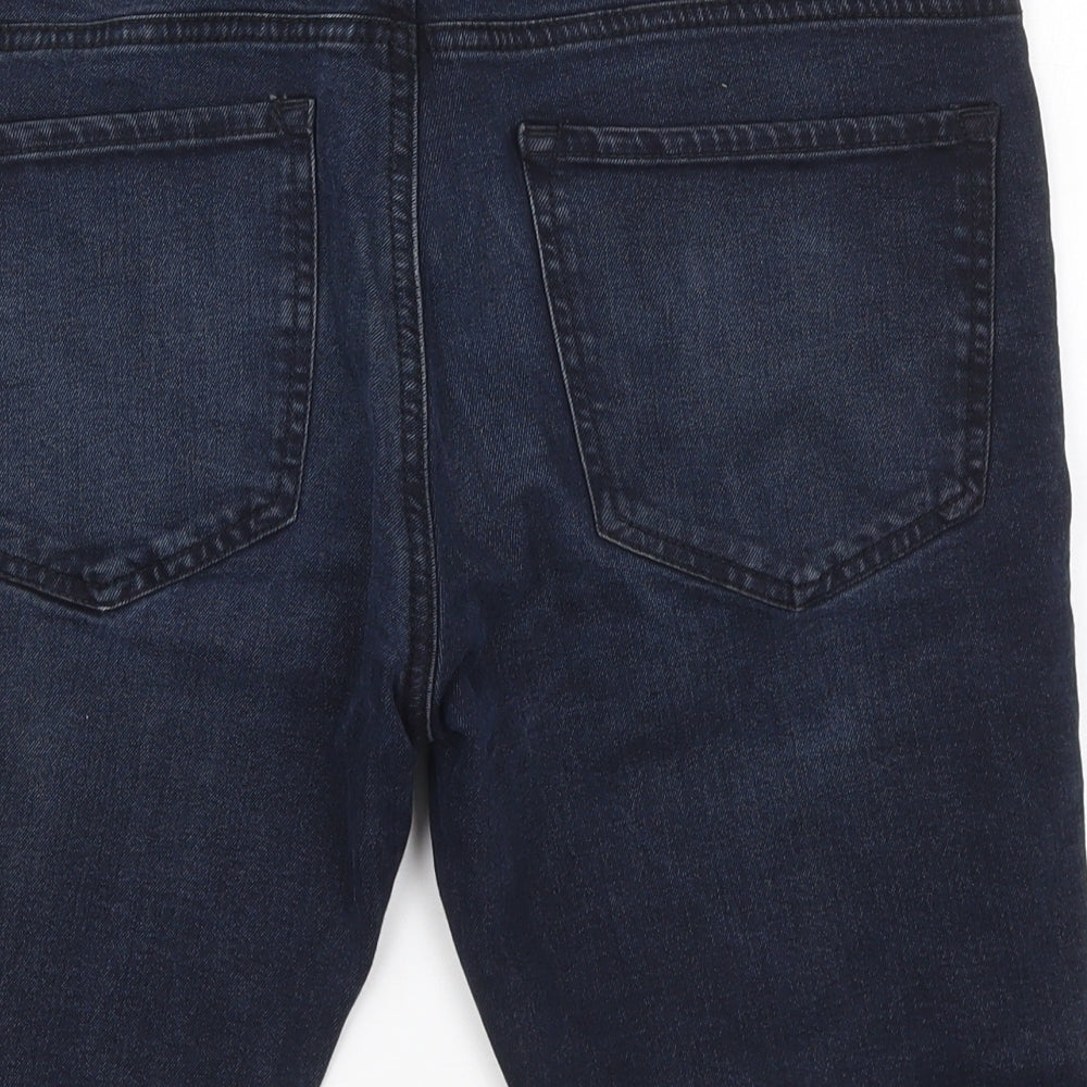 NEXT Mens Blue  Denim Bermuda Shorts Size 32