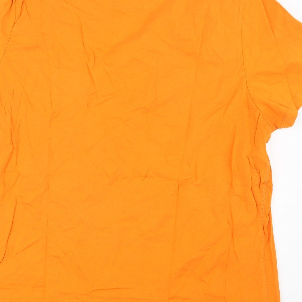 F&F Mens Orange    T-Shirt Size XL  - Halloween