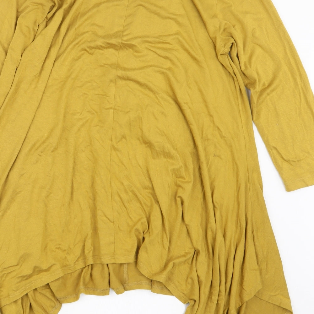 Yong Kim Womens Yellow   Basic T-Shirt Size 10