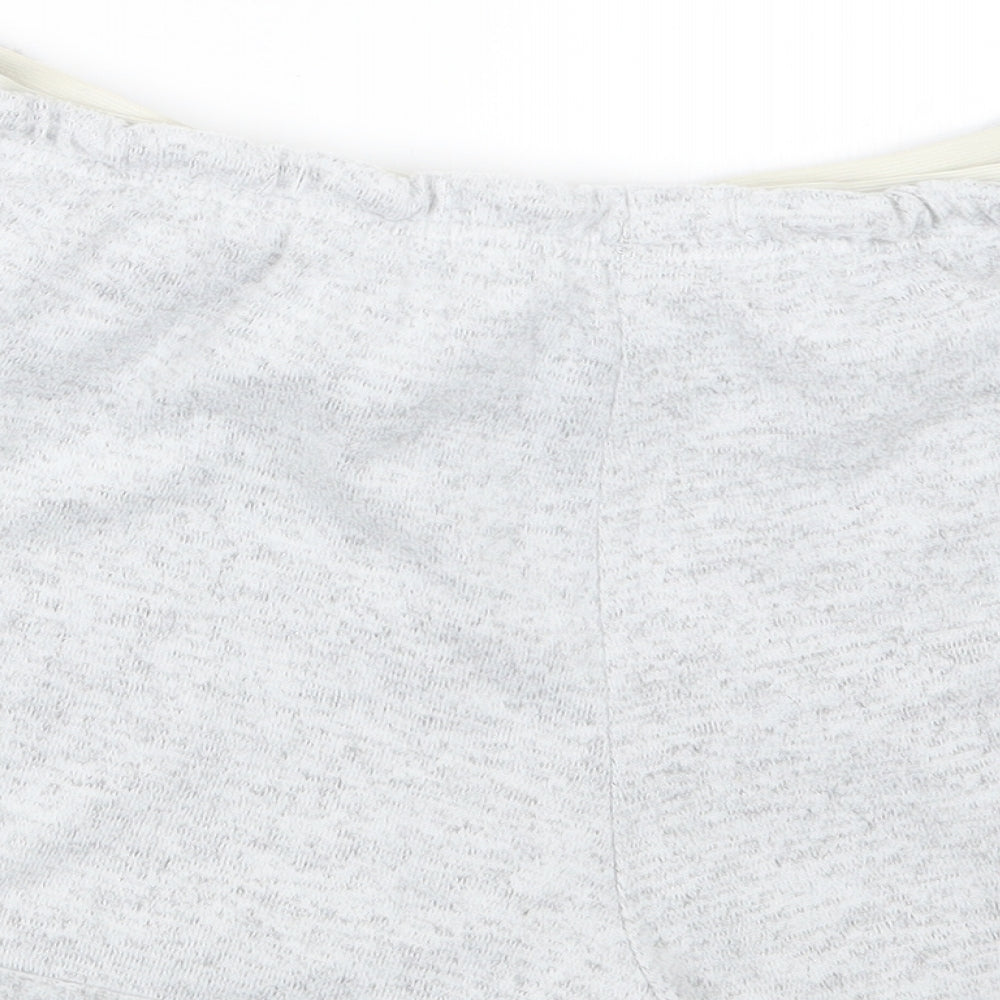 F&F Womens Grey Geometric  Capri Sleep Shorts Size 12