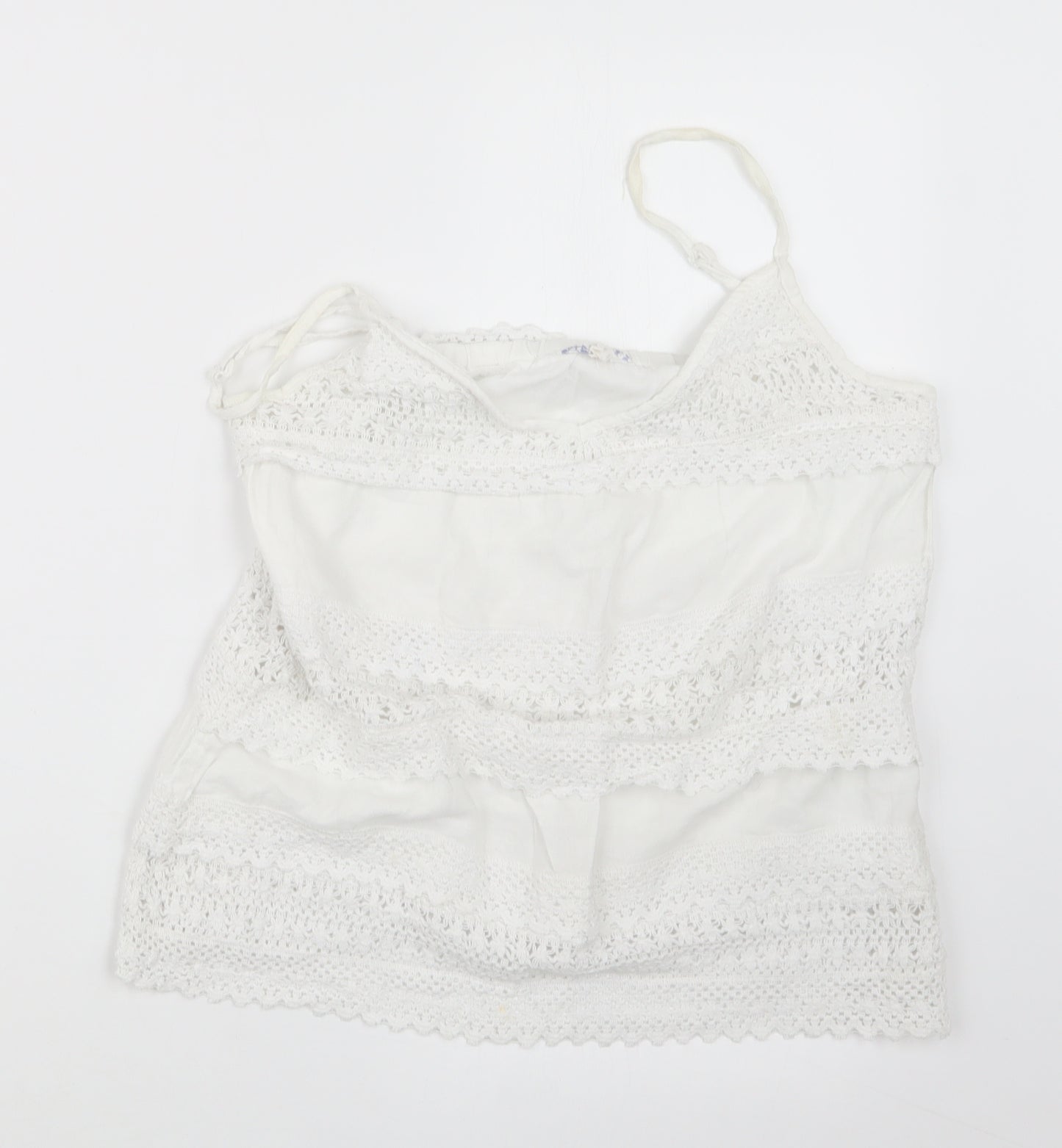 Matalan Womens White   Basic Tank Size 12