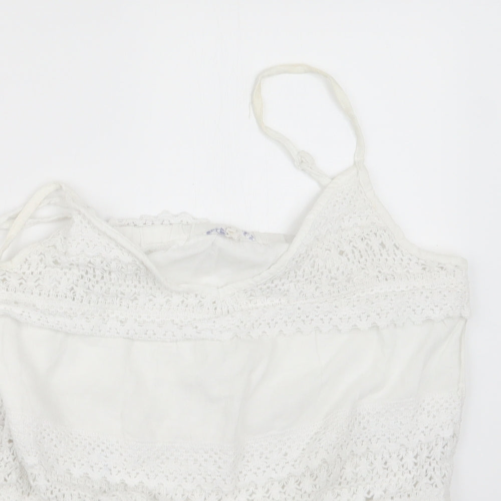 Matalan Womens White   Basic Tank Size 12