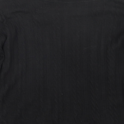 Nutmeg Womens Black   Pullover Jumper Size 12