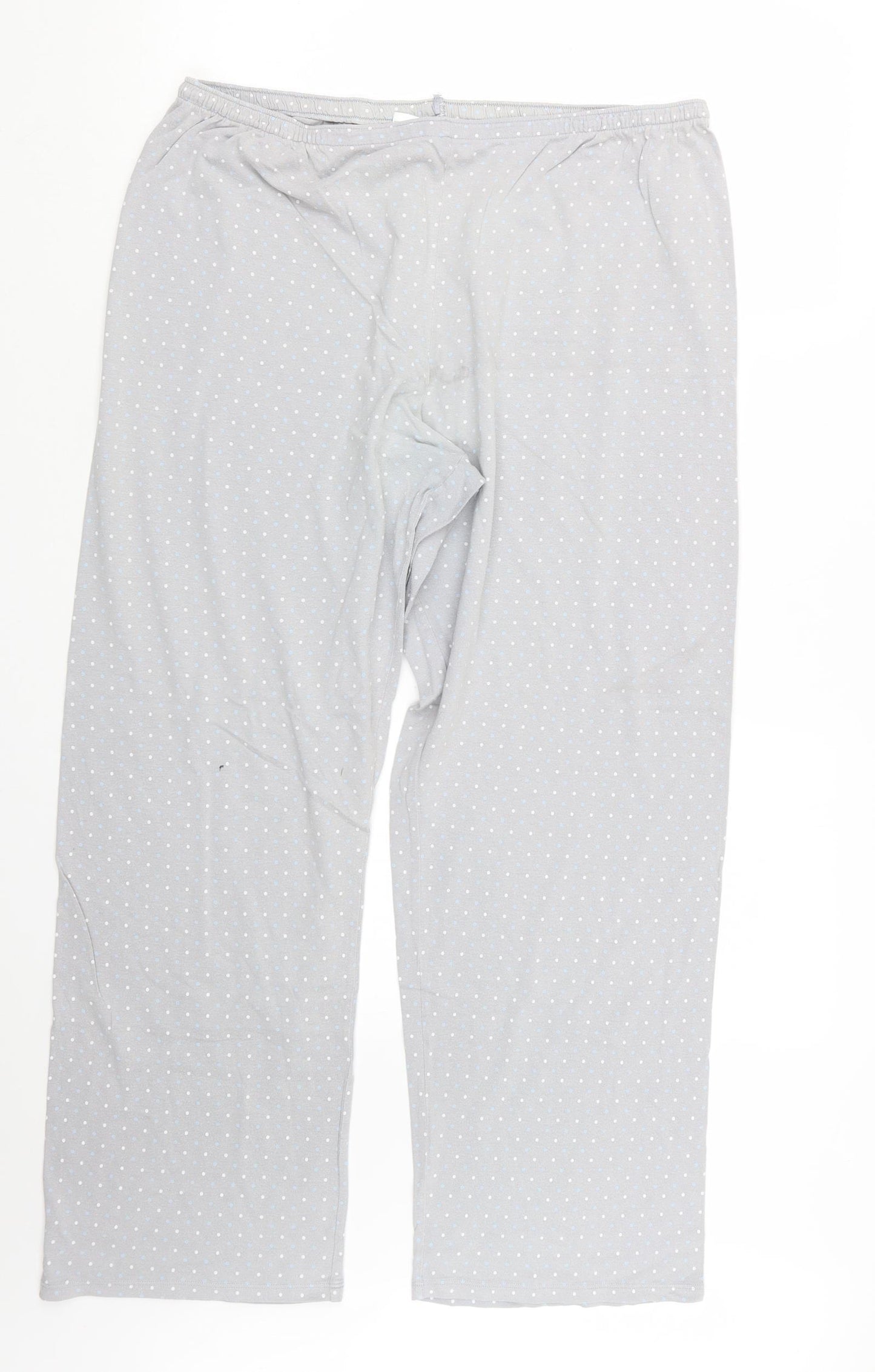 Marks and Spencer Womens Grey Geometric  Capri Pyjama Pants Size 18