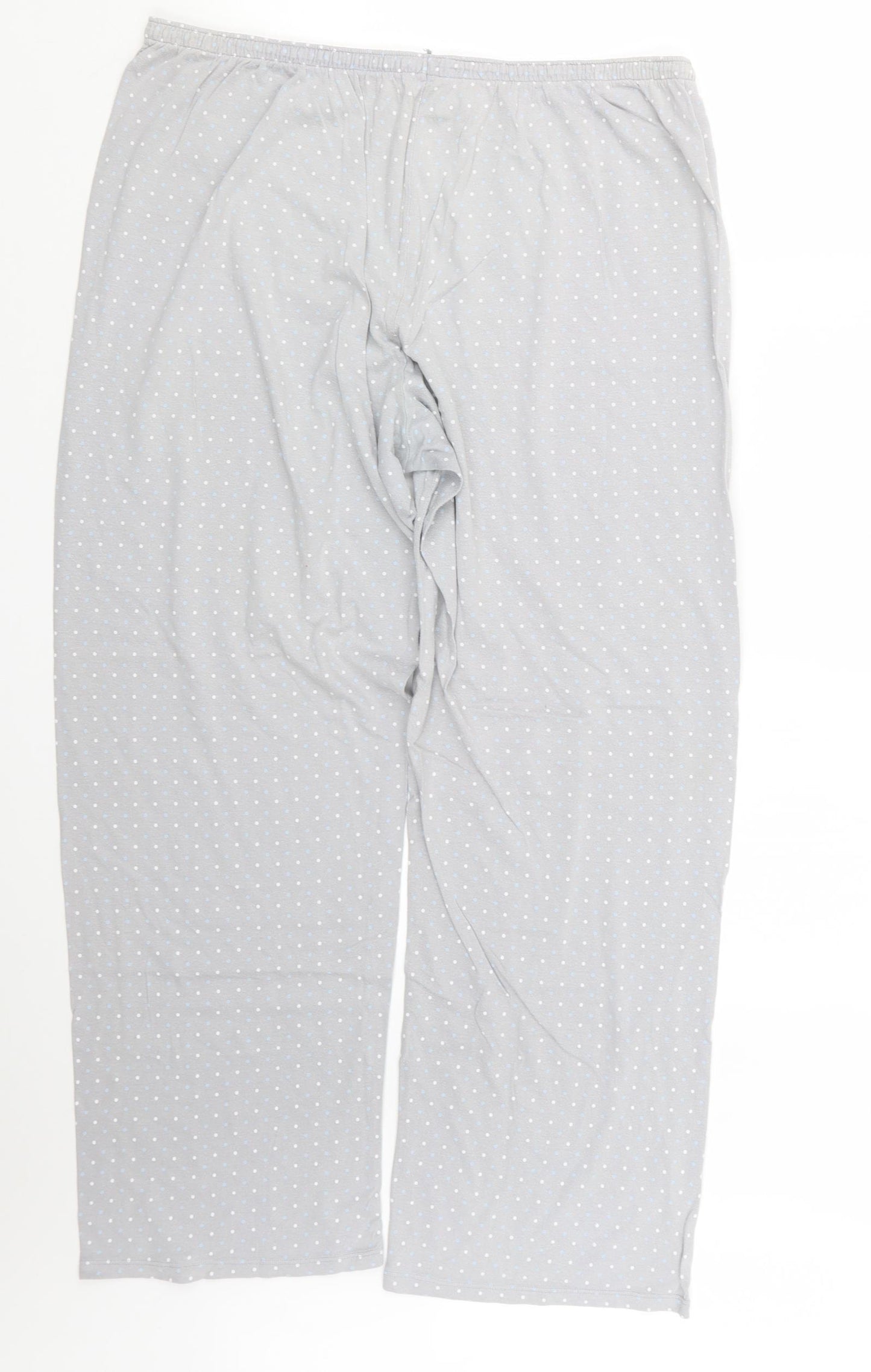 Marks and Spencer Womens Grey Geometric  Capri Pyjama Pants Size 18
