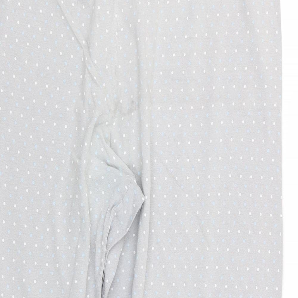 Marks and Spencer Womens Grey Geometric  Capri Pyjama Pants Size 18