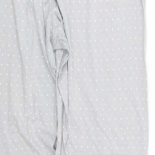 Marks and Spencer Womens Grey Geometric  Capri Pyjama Pants Size 18