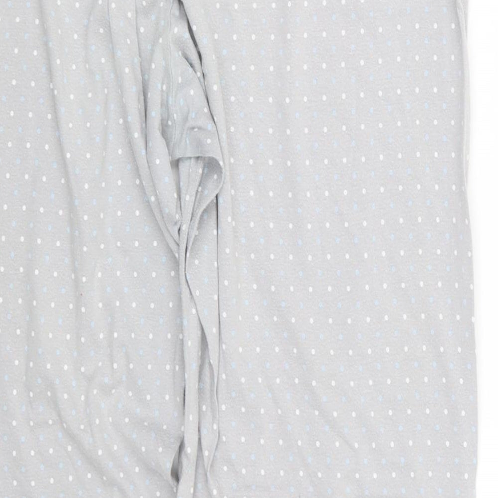 Marks and Spencer Womens Grey Geometric  Capri Pyjama Pants Size 18