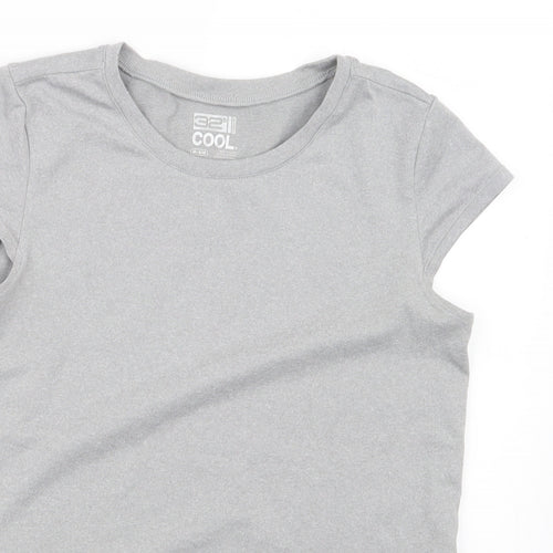 32 Degrees Girls Grey   Basic T-Shirt Size 9-10 Years