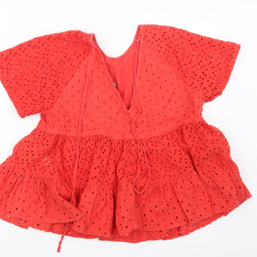 ASOS Womens Red   Basic Blouse Size 8